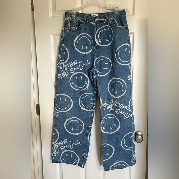 Smiley x H&M size 10 jeans - Picture 2 of 4